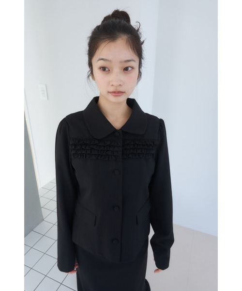 Frill compact jacket/フリルデザインコンパクトジャケット（その他