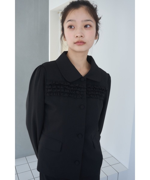 Frill compact jacket/フリルデザインコンパクトジャケット（その他