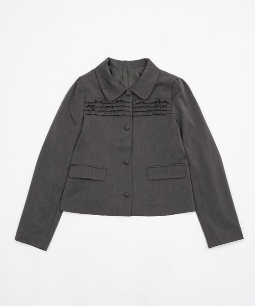 【値下げ可能】Smyeonレース付きコンパクトジャケット グレー Smyeon パーカー Compact lace zip hoodie / レース付きコンパクト