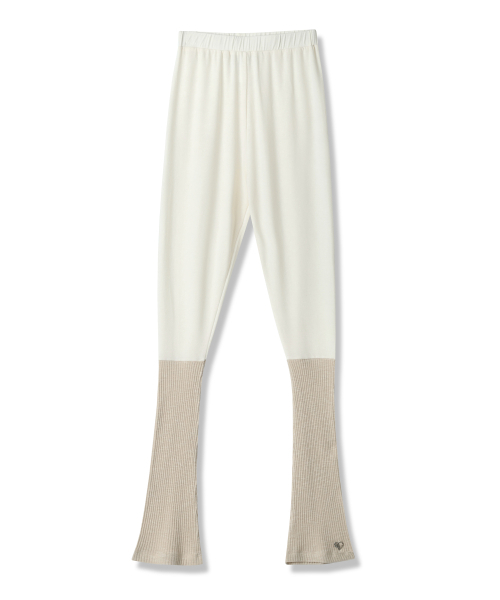 Vivacious（ビバシャス）の「Claire Bootscut Knit Pants - 4COL（その他パンツ・レディース・アイボリー/チャコール/ベージュ/ブラック・FREE）」の10枚目の写真