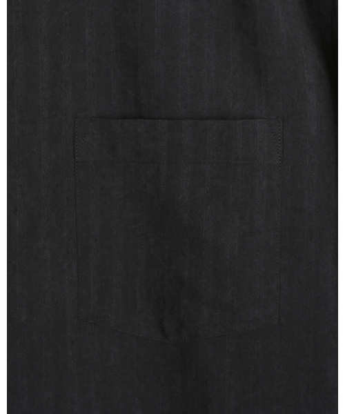BESLOW(ビースロー)の「RELAXED STRIPE SHIRT BLACK(シャツ/ブラウス・メンズ・その他・SMALL/MEDIUM/LARGE/X-LARGE)」の3枚目の写真