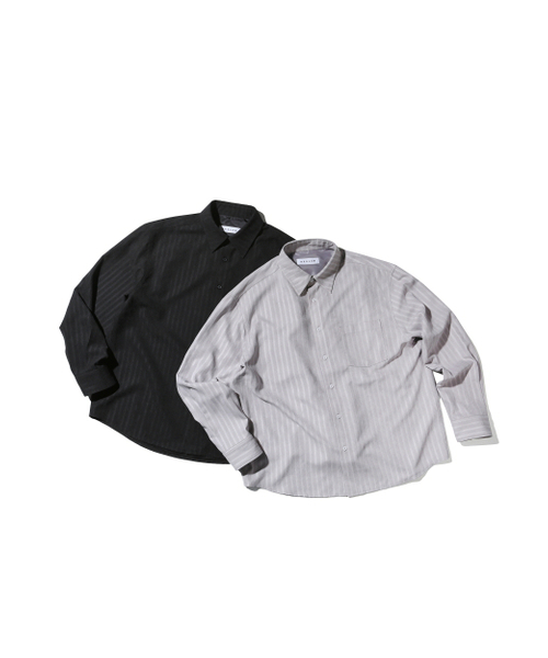 BESLOW(ビースロー)の「RELAXED STRIPE SHIRT BLACK(シャツ/ブラウス・メンズ・その他・SMALL/MEDIUM/LARGE/X-LARGE)」の7枚目の写真