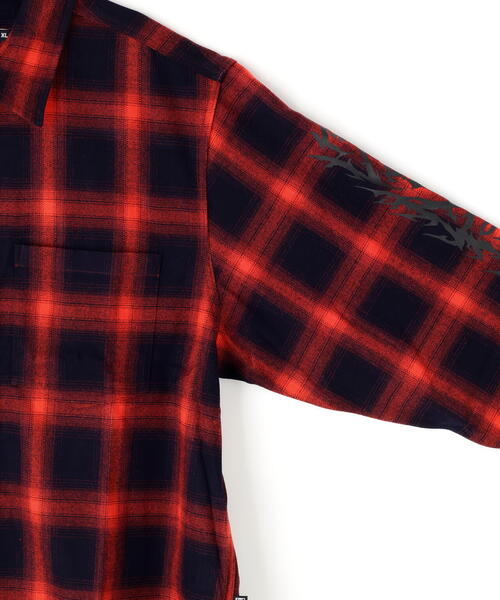 NOT4NERD(ノットフォーナード)の「NOT4NERD/ノットフォーナード/N4ND Offshoot Flannel Shirt(シャツ/ブラウス・メンズ・レッド/ブラック・L/M/XL)」の9枚目の写真