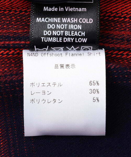 NOT4NERD/ノットフォーナード/N4ND Offshoot Flannel Shirt（シャツ