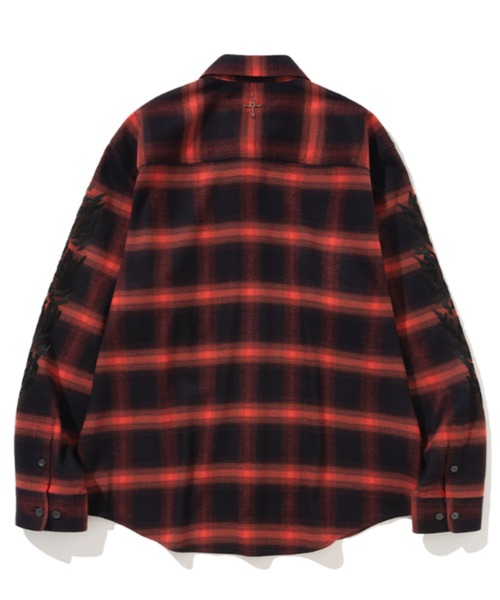 NOT4NERD(ノットフォーナード)の「NOT4NERD/ノットフォーナード/N4ND Offshoot Flannel Shirt(シャツ/ブラウス・メンズ・レッド/ブラック・L/M/XL)」の4枚目の写真