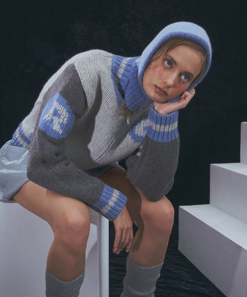 grove(グローブ)の「GRVR SPORTS_G ニットジップアップ_GREY(その他アウター・レディース・その他・FREE)」の11枚目の写真