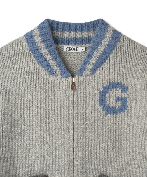 grove(グローブ)の「GRVR SPORTS_G ニットジップアップ_GREY(その他アウター・レディース・その他・FREE)」の14枚目の写真