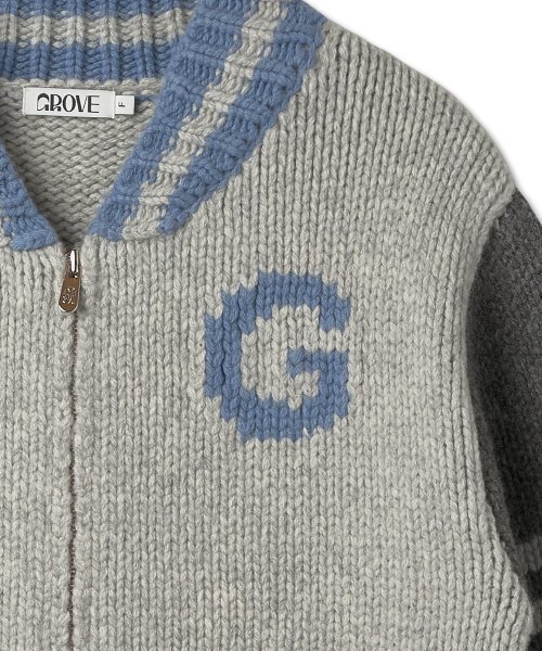 grove(グローブ)の「GRVR SPORTS_G ニットジップアップ_GREY(その他アウター・レディース・その他・FREE)」の15枚目の写真