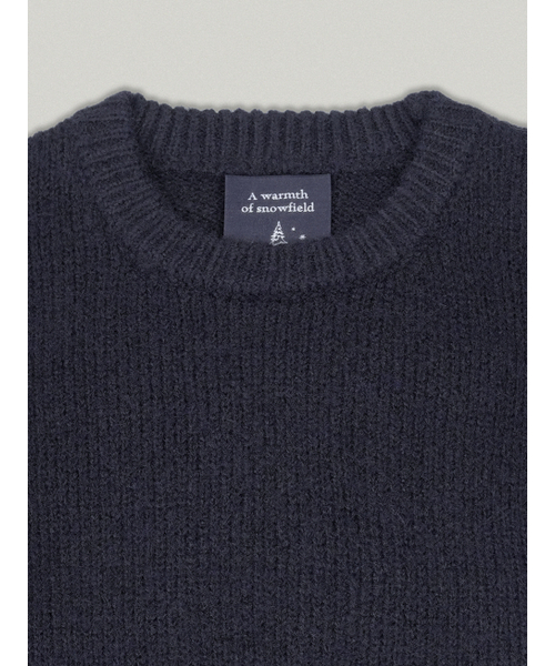 FOLNUA(フォルニュア)の「STEADY ROUND KNIT (NAVY)(ニット/セーター・レディース・その他・FREE)」の4枚目の写真