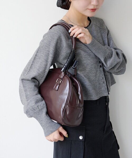 Kastane（カスタネ）の「【fiw.】スタッズヘアバンスクリップ（バレッタ/ヘアクリップ・レディース・ブラック/バーガンディー/ブラウン・FREE）」の7枚目の写真