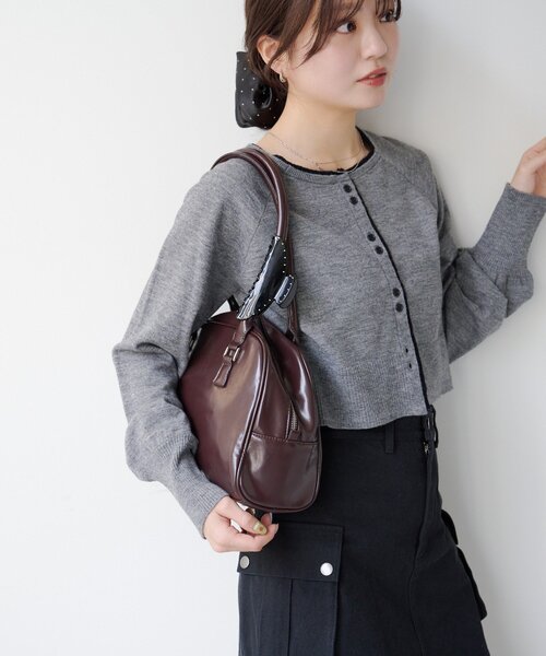 Kastane（カスタネ）の「【fiw.】スタッズヘアバンスクリップ（バレッタ/ヘアクリップ・レディース・ブラック/バーガンディー/ブラウン・FREE）」の8枚目の写真