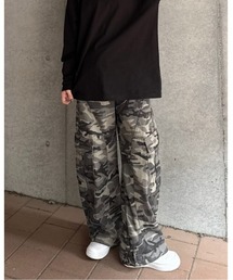 Jayne K（ジェーンケー）の「【Jayne K/ジェーン ケー】アーミーカーブパンツ（デニムパンツ）」