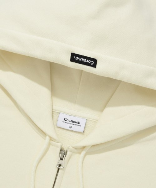 COVERNAT(カバーナット)の「アセンティックロゴフードパーカー ジップアップエクリュ(パーカー・レディース・その他・LARGE/X-LARGE)」の3枚目の写真