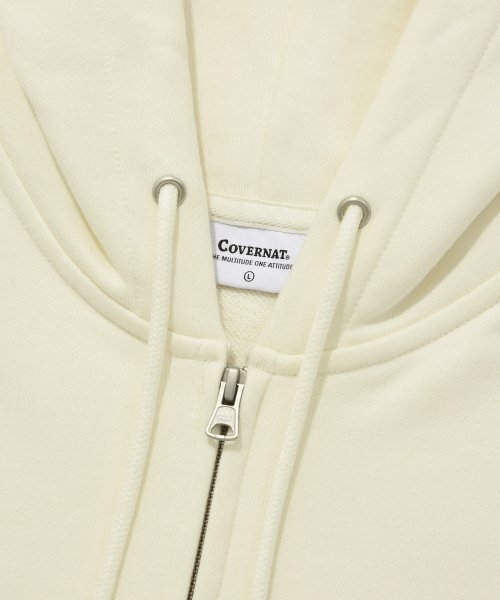 COVERNAT(カバーナット)の「アセンティックロゴフードパーカー ジップアップエクリュ(パーカー・レディース・その他・LARGE/X-LARGE)」の4枚目の写真