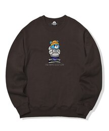CITY BEAR GRAPHIC クルーネック - ブラウン