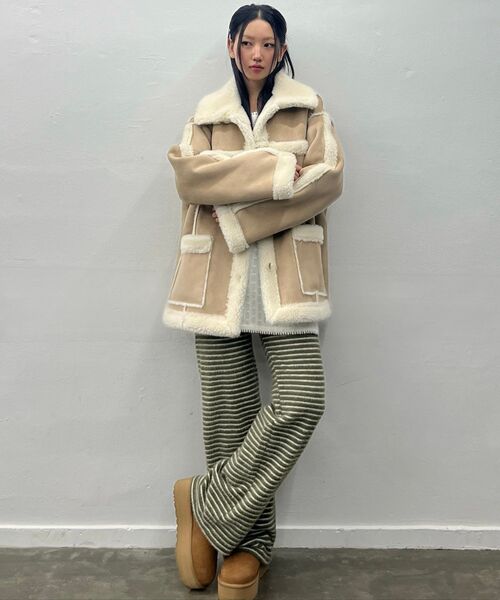 LARTIGENT(ラーティゼン)の「L21 SNOW PLUFFY MINI DRESS TOP(BEIGE)(Tシャツ/カットソー・レディース・その他・FREE)」の10枚目の写真