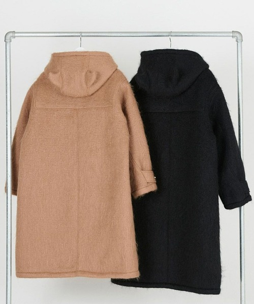 DISCOVERED(ディスカバード)の「【DISCOVERED/ディスカバード】DEVILS EAR HOODIE SHAGGY DUFFLECOAT(ダウンジャケット/コート・メンズ・ベージュ/ブラック・3)」の5枚目の写真