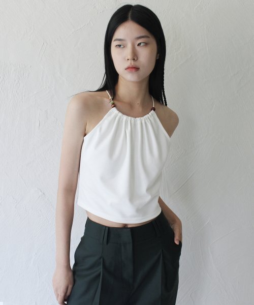 RUBATI(ルバティ)の「Halterneck Wooden Beads Top (IVORY)(Tシャツ/カットソー・レディース・その他・size2/size1)」の5枚目の写真