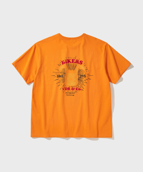 VDR（ブイディアール）の「BIKERS T-SHIRT [Flame Orange]（Tシャツ/カットソー・メンズ・その他・MEDIUM/LARGE/X-LARGE）」の2枚目の写真