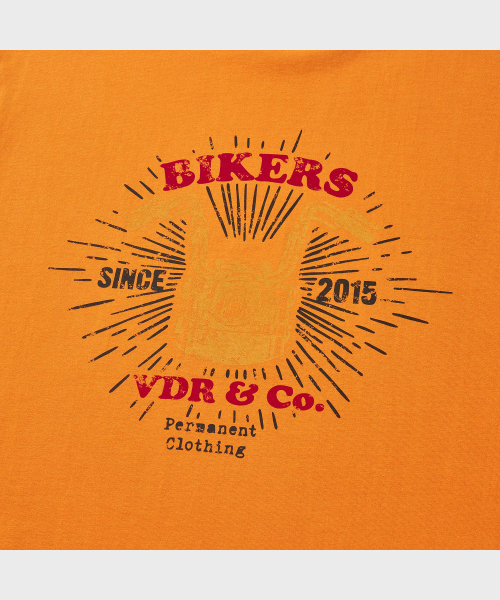 VDR（ブイディアール）の「BIKERS T-SHIRT [Flame Orange]（Tシャツ/カットソー・メンズ・その他・MEDIUM/LARGE/X-LARGE）」の5枚目の写真