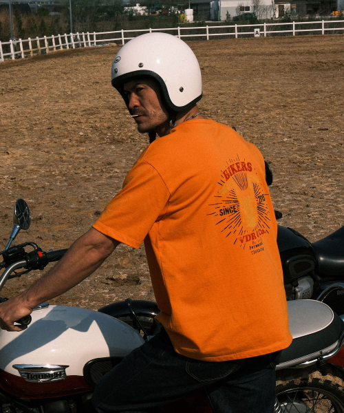 VDR（ブイディアール）の「BIKERS T-SHIRT [Flame Orange]（Tシャツ/カットソー・メンズ・その他・MEDIUM/LARGE/X-LARGE）」の7枚目の写真