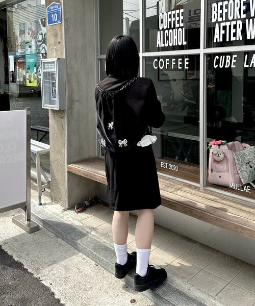OTHER-worldly(アザーワールドリー)の「シルバーリボンジムカラー【ブラック】(バックパック/リュック・レディース・その他・FREE)」の5枚目の写真