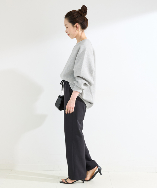 B.C STOCK（ベーセーストック）の「《追加11》手洗い可 / ダンボールコクーンプルオーバー（Tシャツ/カットソー・レディース・ブラウン/カーキ/ネイビー/チャコールグレー/ホワイト・FREE）」の17枚目の写真