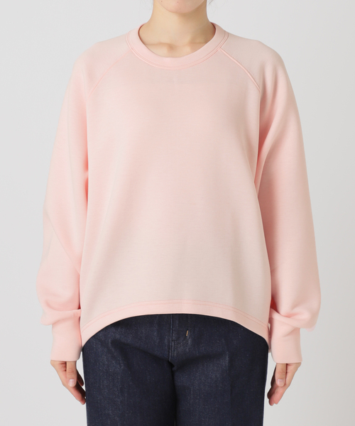 B.C STOCK（ベーセーストック）の「《追加11》手洗い可 / ダンボールコクーンプルオーバー（Tシャツ/カットソー・レディース・ブラウン/カーキ/ネイビー/チャコールグレー/ホワイト・FREE）」の12枚目の写真