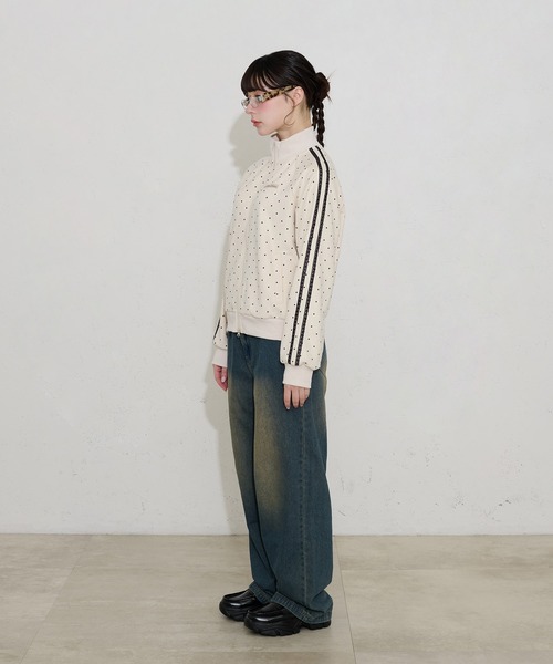 FCMM(エフシーエムエム)の「【日本限定】DOT TRACK JACKET / ドットトラックジャケット(ブルゾン・レディース・ブラウン/オフホワイト・MEDIUM/SMALL)」の13枚目の写真