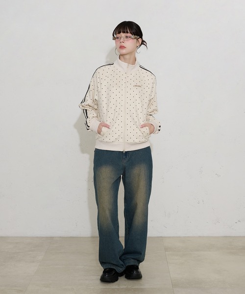 FCMM(エフシーエムエム)の「【日本限定】DOT TRACK JACKET / ドットトラックジャケット(ブルゾン・レディース・ブラウン/オフホワイト・MEDIUM/SMALL)」の15枚目の写真