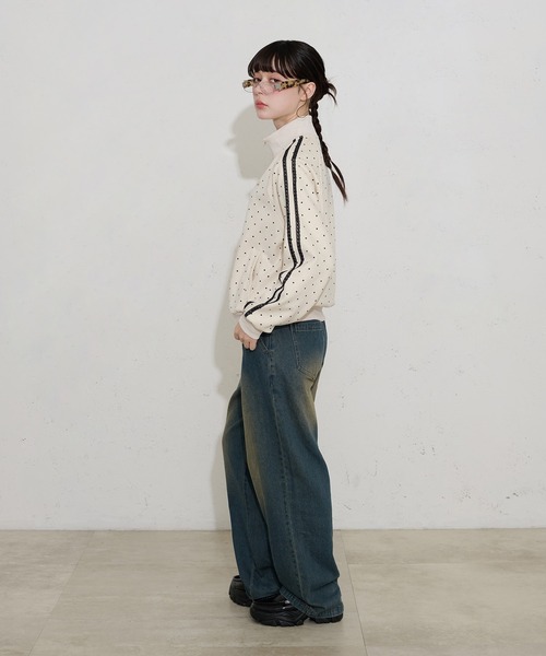 FCMM(エフシーエムエム)の「【日本限定】DOT TRACK JACKET / ドットトラックジャケット(ブルゾン・レディース・ブラウン/オフホワイト・MEDIUM/SMALL)」の16枚目の写真