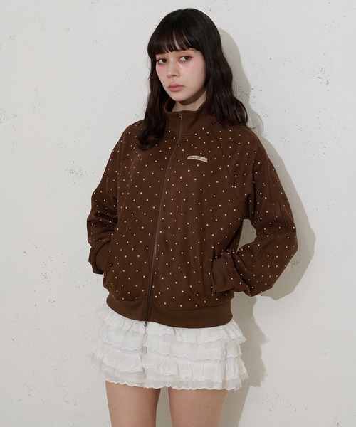 FCMM(エフシーエムエム)の「【日本限定】DOT TRACK JACKET / ドットトラックジャケット(ブルゾン・レディース・ブラウン/オフホワイト・MEDIUM/SMALL)」の17枚目の写真