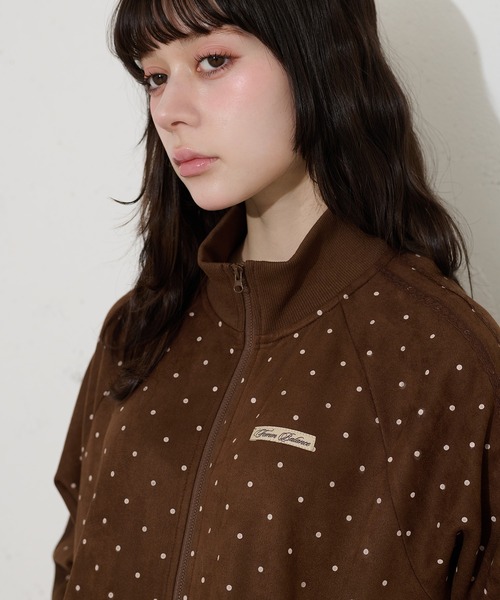 FCMM(エフシーエムエム)の「【日本限定】DOT TRACK JACKET / ドットトラックジャケット(ブルゾン・レディース・ブラウン/オフホワイト・MEDIUM/SMALL)」の18枚目の写真