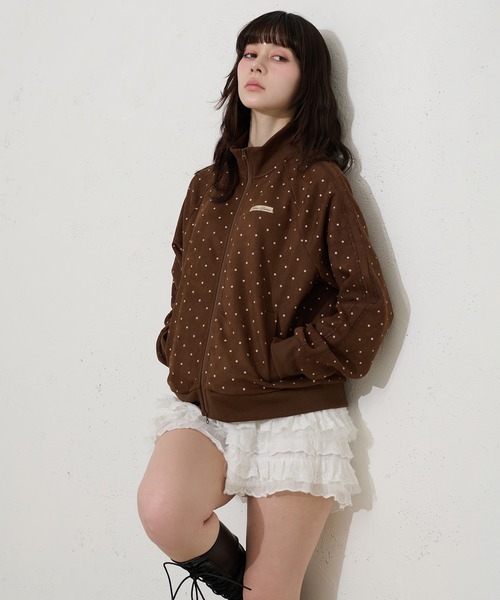 FCMM(エフシーエムエム)の「【日本限定】DOT TRACK JACKET / ドットトラックジャケット(ブルゾン・レディース・ブラウン/オフホワイト・MEDIUM/SMALL)」の20枚目の写真