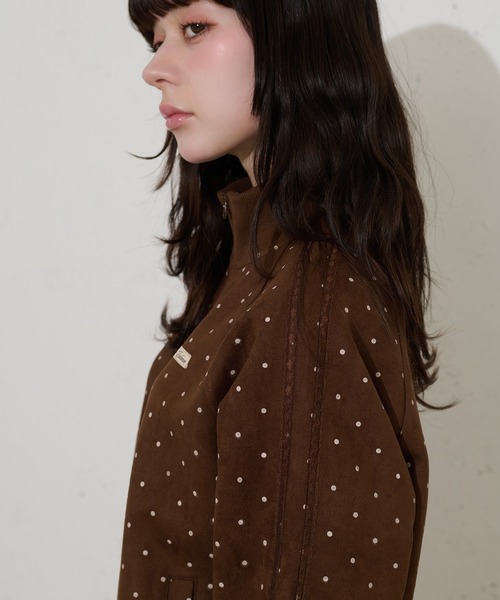 FCMM(エフシーエムエム)の「【日本限定】DOT TRACK JACKET / ドットトラックジャケット(ブルゾン・レディース・ブラウン/オフホワイト・MEDIUM/SMALL)」の22枚目の写真