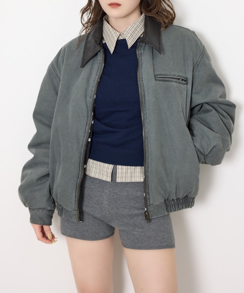 ジャケット・アウター SLY REVERSIBLE BOMBER JK SLY（スライ）の「【2026SS新作】REVERSIBLE BOMBER JK リバーシブル