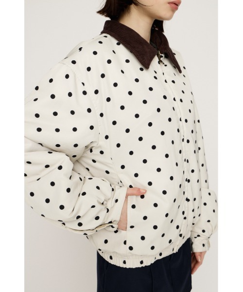 SLY(スライ)の「【2026SS新作】REVERSIBLE BOMBER JK リバーシブル ボンバージャケット 冬服 春服(ブルゾン・レディース・ライトベージュ/ライトブラック・FREE)」の13枚目の写真