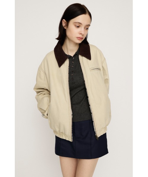 SLY(スライ)の「【2026SS新作】REVERSIBLE BOMBER JK リバーシブル ボンバージャケット 冬服 春服(ブルゾン・レディース・ライトベージュ/ライトブラック・FREE)」の16枚目の写真