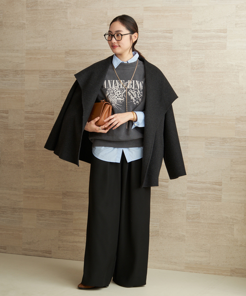 plage(プラージュ)の「ANINE BING / アニービン SPENCER SWEATSHIRT LEOPARD スウェット(スウェット・レディース・ブラック系その他・FREE)」の3枚目の写真