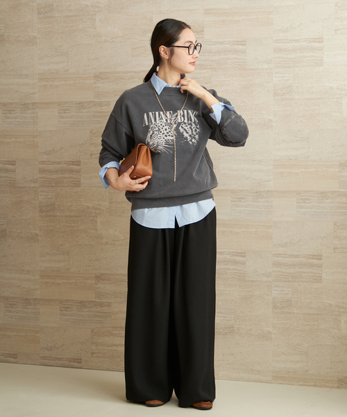 plage(プラージュ)の「ANINE BING / アニービン SPENCER SWEATSHIRT LEOPARD スウェット(スウェット・レディース・ブラック系その他・FREE)」の4枚目の写真