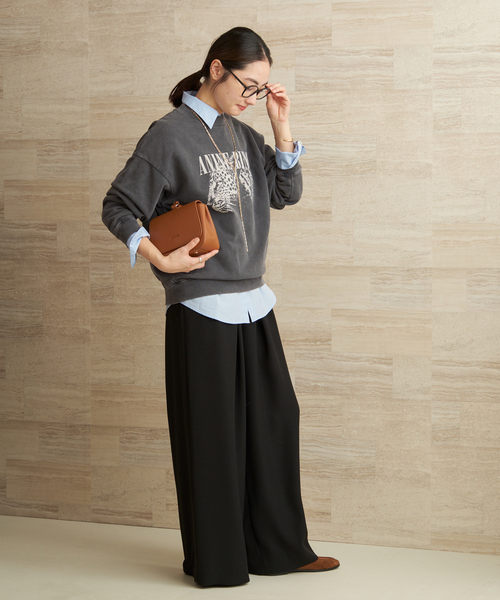 plage(プラージュ)の「ANINE BING / アニービン SPENCER SWEATSHIRT LEOPARD スウェット(スウェット・レディース・ブラック系その他・FREE)」の5枚目の写真