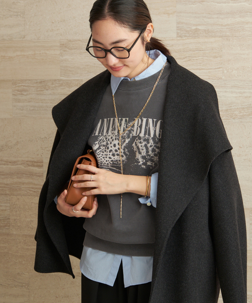plage(プラージュ)の「ANINE BING / アニービン SPENCER SWEATSHIRT LEOPARD スウェット(スウェット・レディース・ブラック系その他・FREE)」の12枚目の写真