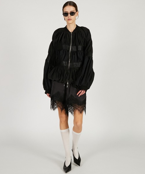 PRANK PROJECT（プランクプロジェクト）の「【2026Spring Pre-Order】シアーボリュームブルゾン / Shear Volume Blouson（ブルゾン・レディース・ブラック/ホワイト・FREE）」の20枚目の写真