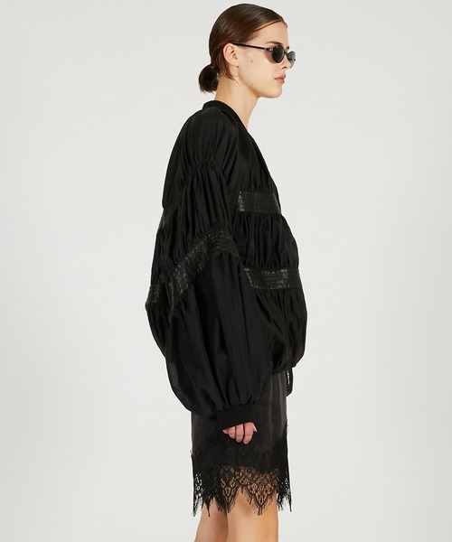 PRANK PROJECT（プランクプロジェクト）の「【2026Spring Pre-Order】シアーボリュームブルゾン / Shear Volume Blouson（ブルゾン・レディース・ブラック/ホワイト・FREE）」の9枚目の写真