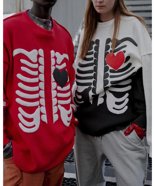 DISCOVERED(ディスカバード) 別注BONE WAFFLE LONG SLEEVE TEE（T