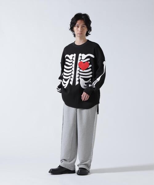 DISCOVERED(ディスカバード)の「DISCOVERED(ディスカバード) 別注BONE WAFFLE LONG SLEEVE TEE(Tシャツ/カットソー・メンズ・ホワイト/レッド/ブラック/ブルー・1/3)」の16枚目の写真