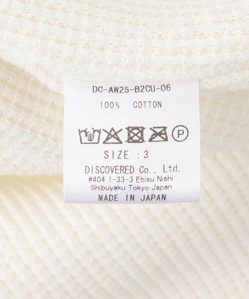 DISCOVERED(ディスカバード)の「DISCOVERED(ディスカバード) 別注BONE WAFFLE LONG SLEEVE TEE(Tシャツ/カットソー・メンズ・ホワイト/レッド/ブラック/ブルー・1/3)」の10枚目の写真
