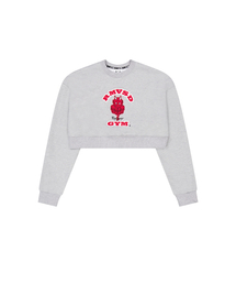 REMOVERSTUDIO（リムーバースタジオ）の「Women's Moscular Balloon Man-to-Man (Embroidered Version) [Gray]（スウェット）」