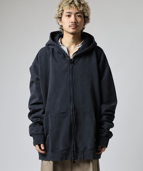 PRO CLUB /ヴィンテージウォッシュ/ 裏起毛 スウェット ジップパーカー