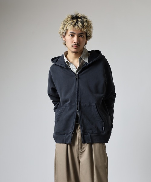 PRO CLUB /ヴィンテージウォッシュ/ 裏起毛 スウェット ジップパーカー